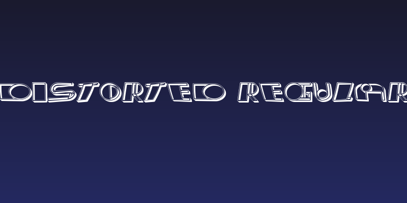 Distorted Regular Social Header