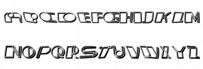 Distorted Regular 字体 小写