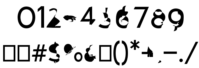 Distorted Sans Font OTHER CHARS