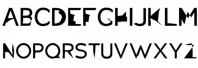 Distorted Sans Polices MAJUSCULES