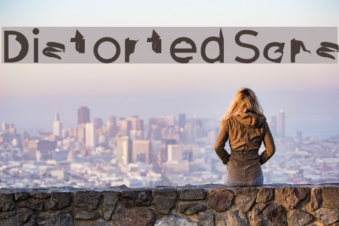 Distorted Sans Font examples