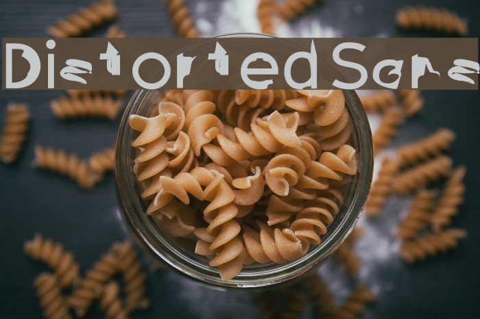 Distorted Sans Font examples