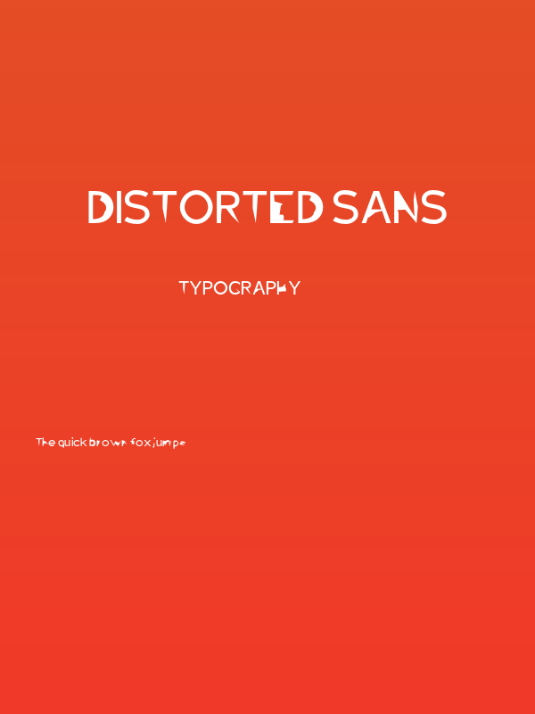 Distorted Sans Poster