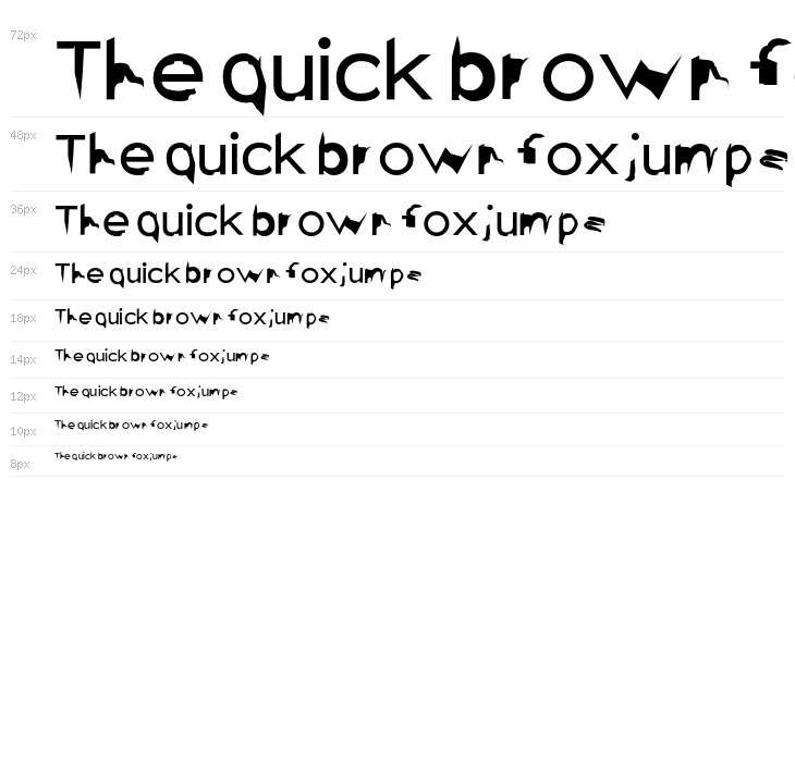 Distorted Sans Waterfall