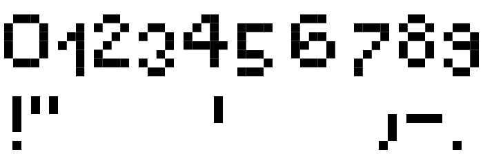 Distorted Font OTHER CHARS
