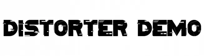 Distorter Demo Font