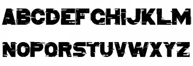 Distorter Demo Font UPPERCASE