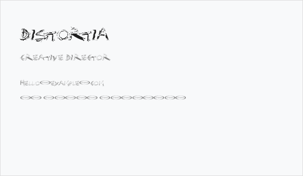 Distortia Business Card