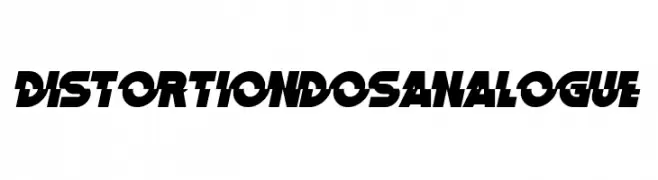 Distortion Dos Analogue  Frei Schriftart Herunterladen