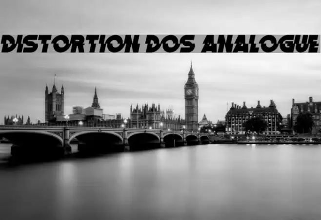 Distortion Dos Analogue Fonte examples