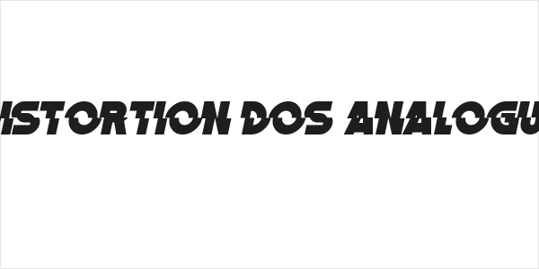 Distortion Dos Analogue Logo