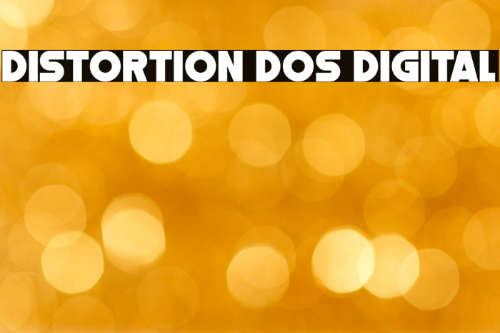 Distortion Dos Digital Font examples