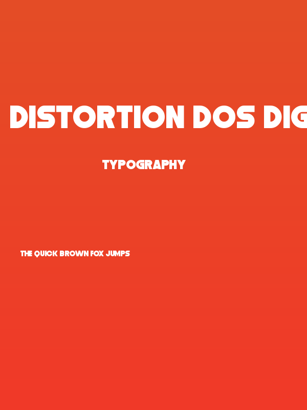 Distortion Dos Digital Poster
