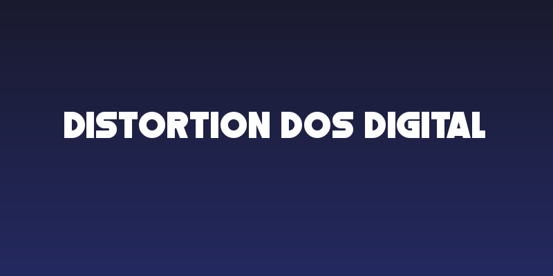 Distortion Dos Digital Social Header