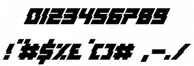 Distortion Of The Brain And Mind Regular Font OTHER CHARS