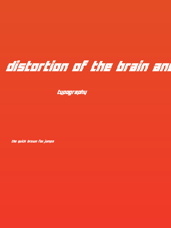 Distortion Of The Brain And Mind Regular Poster