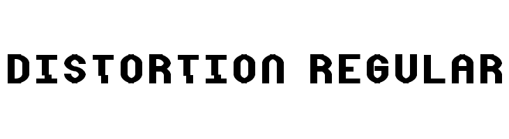 Distortion Regular 字体