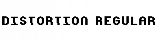 Distortion Regular  font caratteri gratis