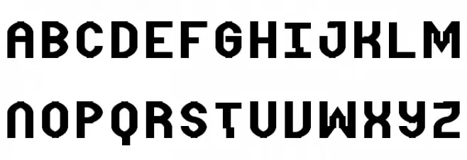 Distortion Regular Polices MAJUSCULES