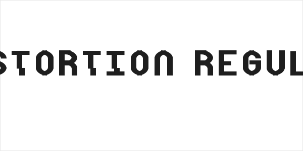 Distortion Regular Logo