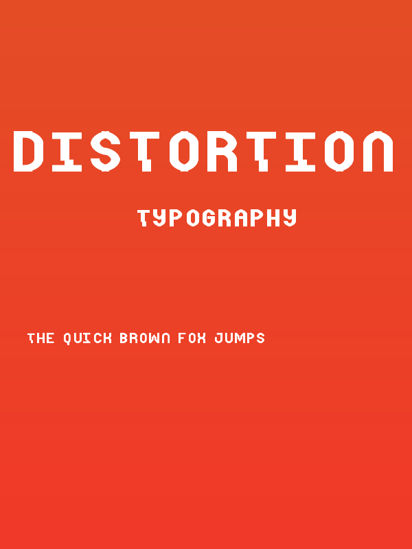Distortion Regular Poster