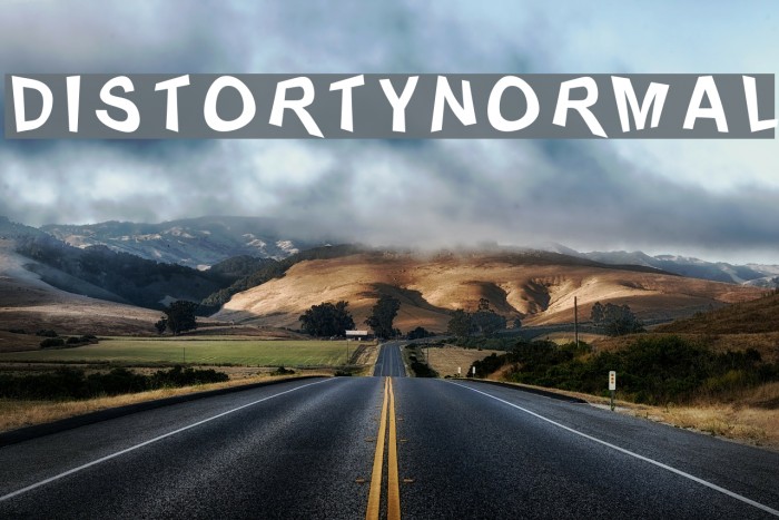 Distorty-Normal Font examples