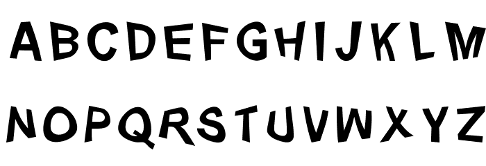 Distorty-Normal Font LOWERCASE