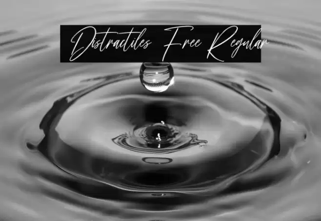 Distractiles Free Regular Font examples