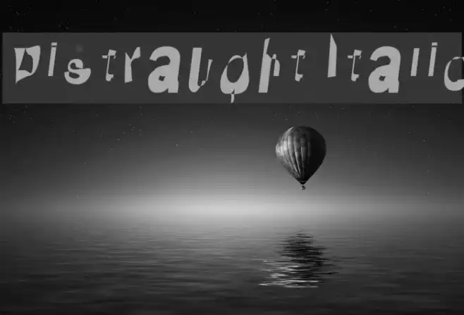 Distraught Italic Example 2