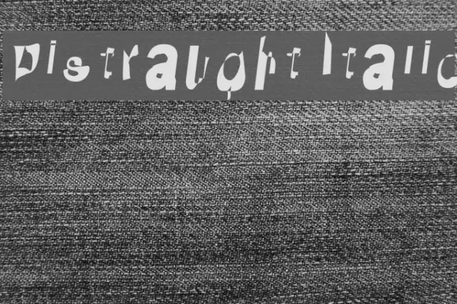 Distraught Italic Example 3