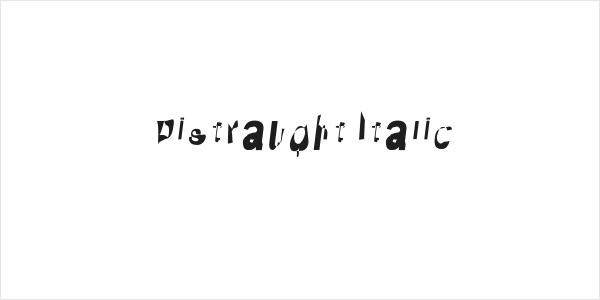 Distraught Italic Logo