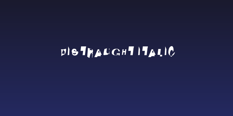 Distraught Italic Social Header