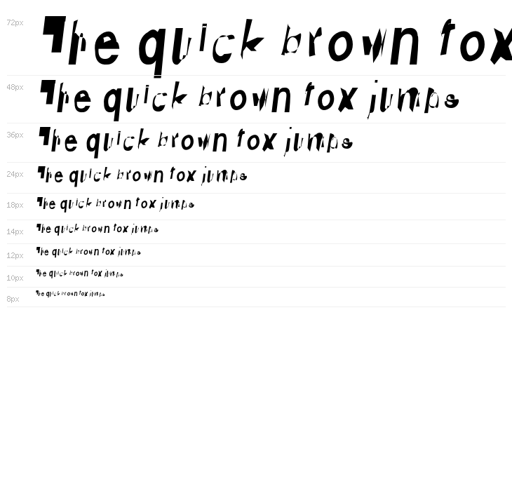 Distraught Italic Waterfall