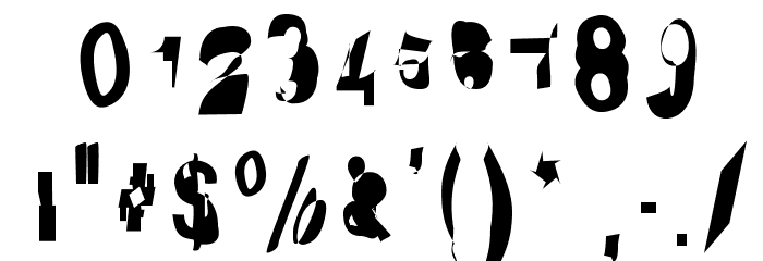 Distraught Font OTHER CHARS