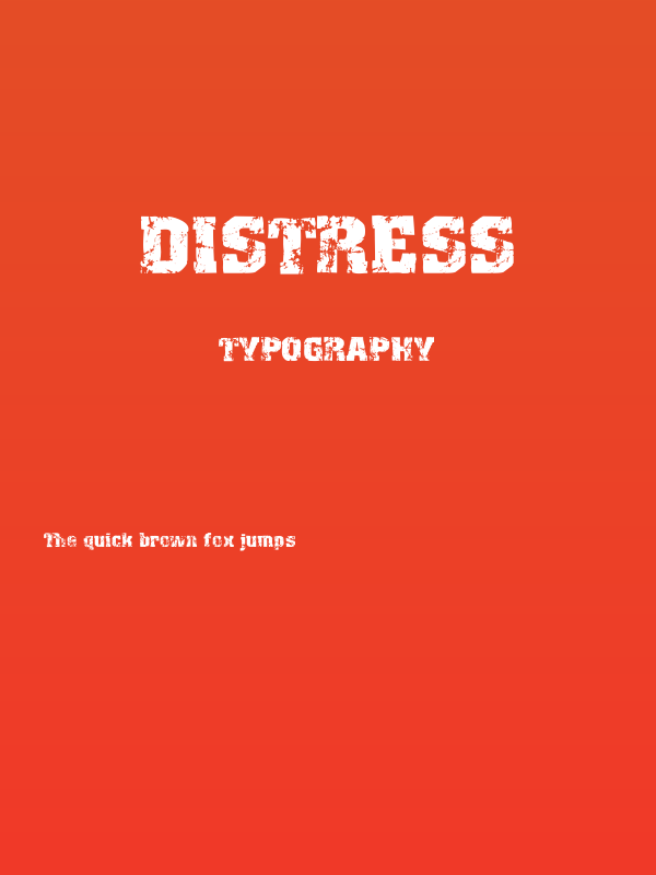 Distress Poster
