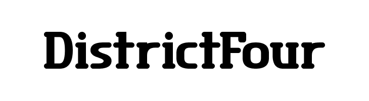 District Four Schriftart