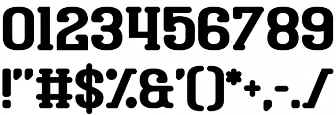 District Four Font OTHER CHARS