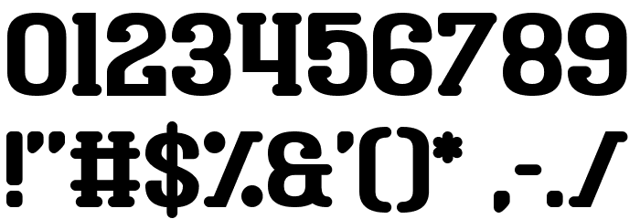 District Four Font OTHER CHARS
