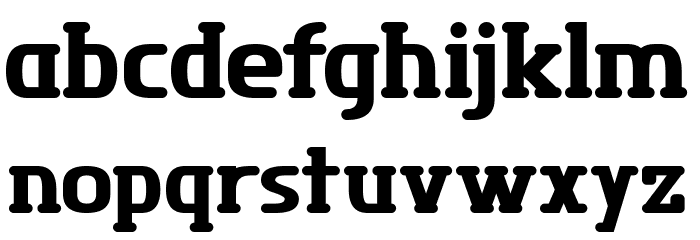 District Four Font LOWERCASE