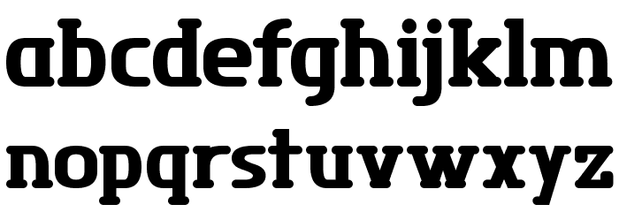 District Four Schriftart Kleinbuchstaben