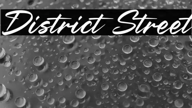 District Street Caratteri examples