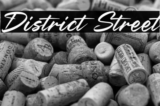 District Street Caratteri examples