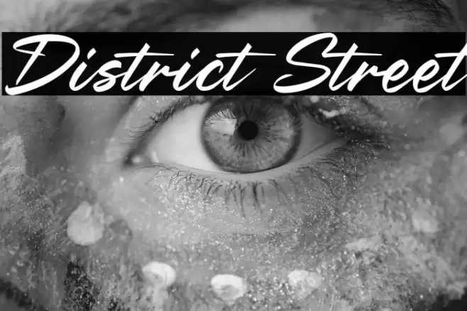 District Street Caratteri examples