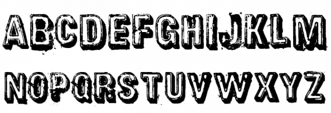 District Font LOWERCASE
