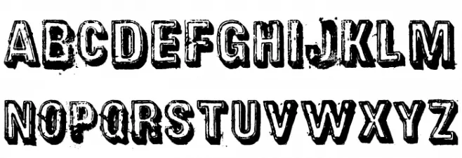 District Font UPPERCASE
