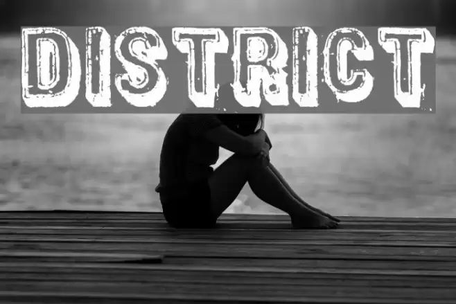 District Font examples