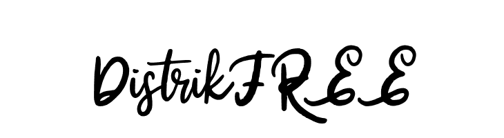 DistrikFREE  フリーフォントのダウンロード