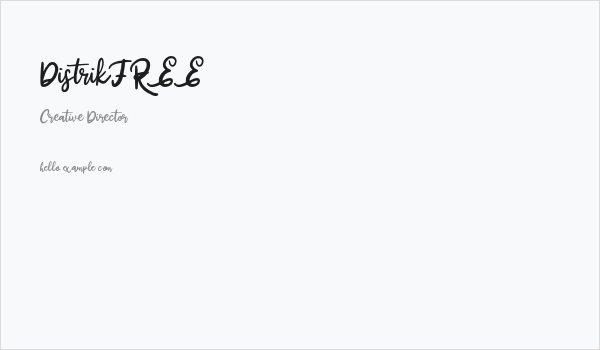 DistrikFREE Business Card