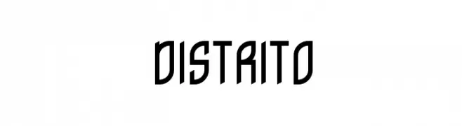 Distrito  font caratteri gratis