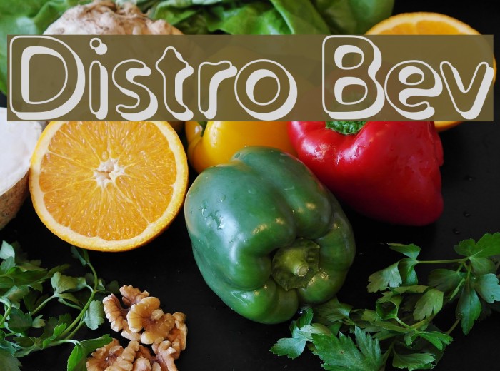 Distro Bev Font examples